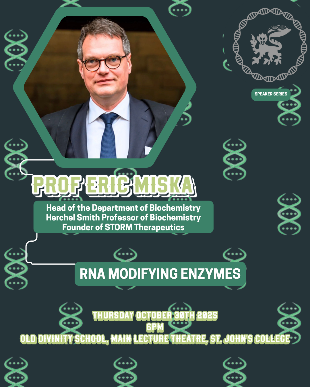 Prof Eric Miska — RNA Modifying Enzymes
